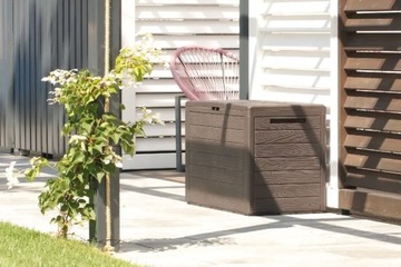 Садовый ящик Prosperplast WOODEBOX, антрацит Емкость: 190 л