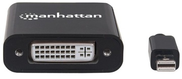 Manhattan 322485 Двухканальный адаптер Mini-DisplayPort DVI-I, белый