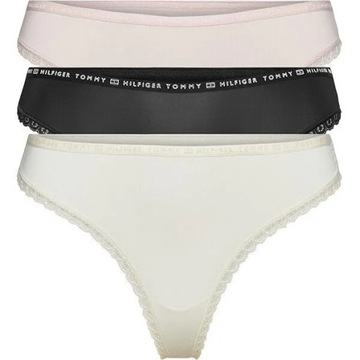 TOMMY HILFIGER DAMSKIE STRINGI THONG 3 PARY r. M