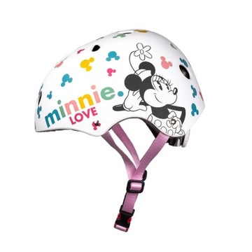 Спортивный шлем Минни белый