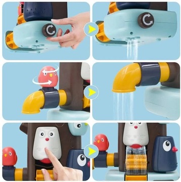 Игрушка для ванны с переливом в виде домика на дереве