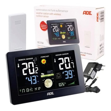 ADE WS 1704 Цифровая метеостанция с радиодатчиком
