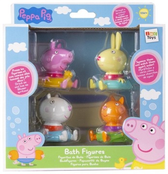IMC Toys Świnka Peppa 4 figurki do kąpieli 360037