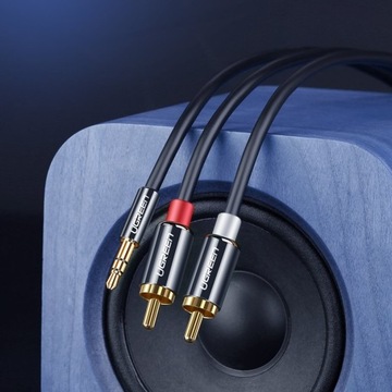 JACK-кабель 3,5 мм 2xRCA Chinch STEREO UGREEN HQ 3M