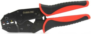 РУЧНОЙ ОБЖИМНЫЙ ИНСТРУМЕНТ 4 в 1 СО СМЕННЫМИ ГОЛОВКАМИ 0,5 мм² - 10 мм² MAR-POL