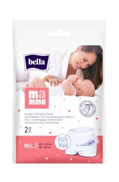 BELLA MAMMA Трусики післяпологові сітчасті багаторазові M/L 2 шт.