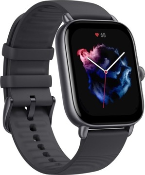 Черные умные часы AMAZFIT GTS 3