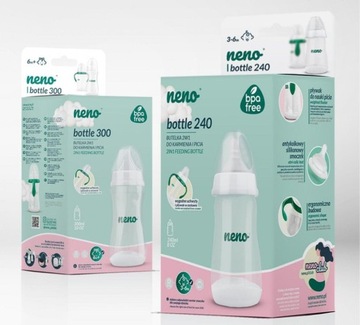 Детская бутылочка с соской 240мл 3-6М+ NENO