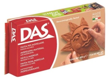 Глина DAS теракотовий 0,5 кг