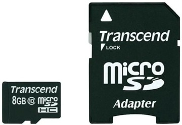 TRANSCEND 8 GB micro SD HC Class 10 Premium 20MB/s