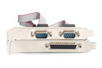 Контроллер Digitus PCIe COM+LPT, 2x RS-232/COM, 1x