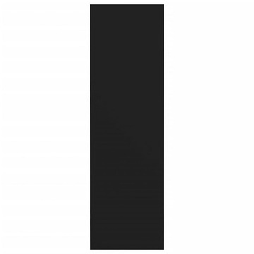 vidaXL Настенная полка для обуви черная, 80x18x60см, материал дерева