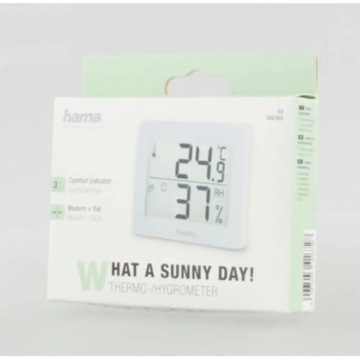 Термометр/гигрометр Hama TH-130 белый x2