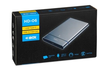 IBOX Obudowa SSD HDD USB-C USB 3.1 gen2 2,5 SATA3