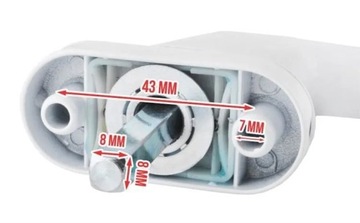 ЗАЩИТНАЯ ОКОННАЯ РУЧКА С КЛЮЧОМ, БЕЛАЯ, ПРОТИВОВЗЛОМНАЯ, УНИВЕРСАЛЬНАЯ