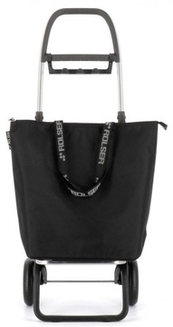 Тележка для покупок Rolser 2in1, черная, регулируемая. ручка 21 литр 40 кг двойные колеса