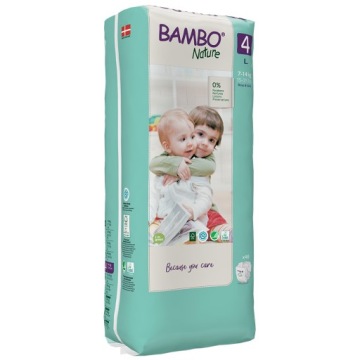 Підгузки BAMBO Nature 4 л 7-14 кг Супер м'які, Екологічні 48 шт.