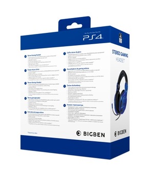 Наушники BIGBEN для PS4, лицензия SONY, синие