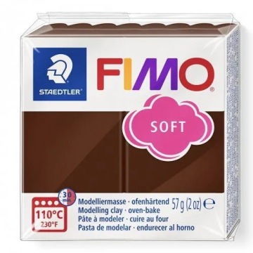 Термореактивная смесь FIMO Soft 57г шоколад