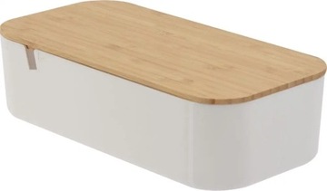 Бамбуковый косметический органайзер с зеркалом.