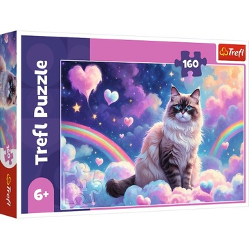Puzzle 160 elementów Domowy kotek 13327 Trefl