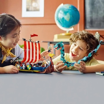 LEGO Creator 3w1 31132 Statek wikingów i wąż