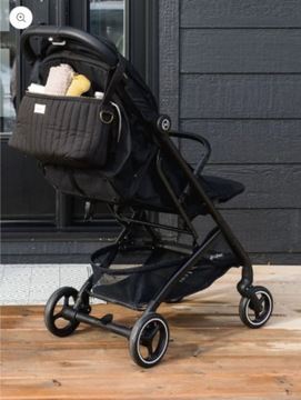 3 Sprouts Organizer Do Wózka Quilted Solid Black