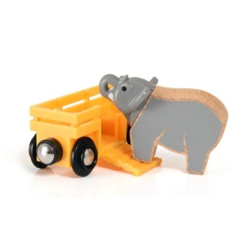 BRIO 33969 ДЕРЕВЯННЫЙ ПОДНОС Вагон СО СЛОНОМ