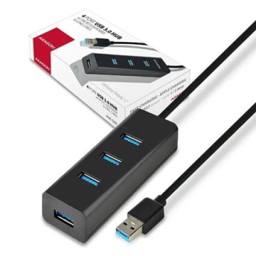 HUE-S2BL Концентратор с 4 портами USB 3.2 Gen 1 для зарядки,