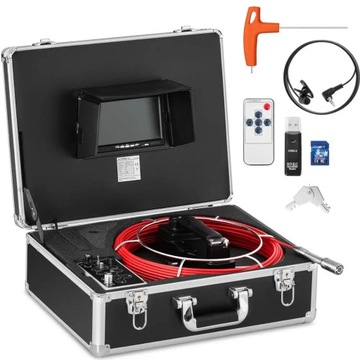 Endoskop kamera diagnostyczna inspekcyjna w walizce 12 LED TFT 7 '' SD 30