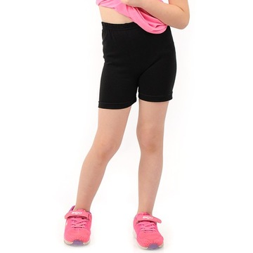 Krótkie spodenki Legginsy 1/2 Kolarki Dziecięce Getry Szorty CZARNE 86