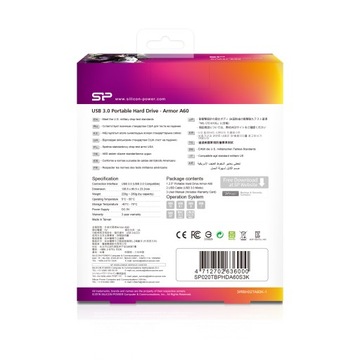 Silicon Power ARMOR A60, 2 ТБ, 2,5 дюйма, внешний диск USB 3.0, ЧЕРНО-ЗЕЛЕНЫЙ/ПАНЦЕР