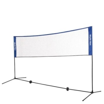 СЕТКА ДЛЯ БАДМИНТОНА, ТЕННИСА, ВОЛЕЙБОЛА, РЕГУЛИРУЕМАЯ, МНОГОФУНКЦИОНАЛЬНАЯ, СТОЙКА NILS