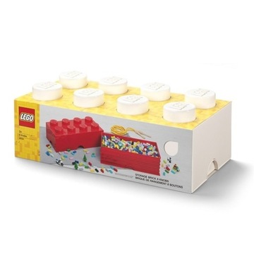 Pojemnik klocek 8 LEGO 50cm Biały