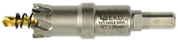 Kpl. otwornic widiowych do metalu z wiertłem tytanowym 10szt. 16-53mm G402