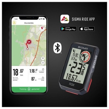 БЕСПРОВОДНОЙ КОМПЬЮТЕРНЫЙ СЧЕТЧИК SIGMA SPORT ROX 2.0 14 ФУНКЦИЙ С GPS