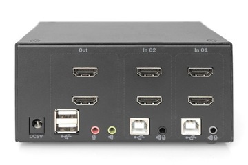 Digitus KVM-переключатель 2x2 HDMI, 2 порта