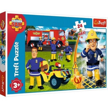 Puzzle Strażak Sam 24 ELEMENTY MAXI PUZZLE DLA TRZYLATKÓW Trefl
