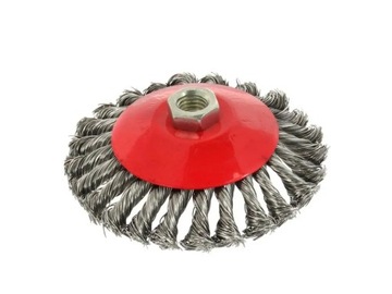 БОКОВАЯ ПРОВОЛОЧНАЯ ЩЕТКА 125мм M14 ВИТАЯ ПРОВОЛОКА