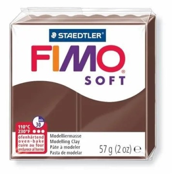 Термореактивная смесь FIMO Soft 57г шоколад