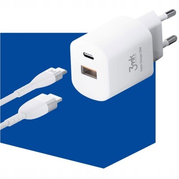 БЫСТРОЕ ЗАРЯДНОЕ УСТРОЙСТВО USB/USB-C - 3MK HYPER CHARGER 20W