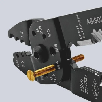Клещи Knipex для обжима кабельных соединителей 1,5–6,0 мм KN 97 22 240