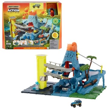 Prawdziwe Przygody Wulkan Matchbox ACTION DRIVERS zestaw auto