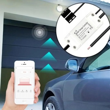 Контроллер гаражных ворот с датчиком Wi-Fi - 230 В TUYA