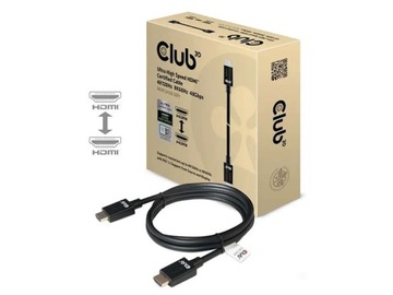Сертифицированный кабель CLUB3D Ultra High Speed ​​HDMI 4K120Гц, 8K60Гц 48Гбит/с M/M 2 м
