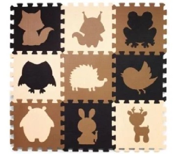 Puzzle piankowe Ikonka 9 el.