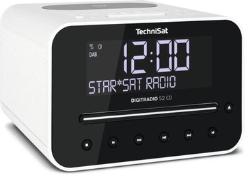 Radio DAB+, FM TechniSat DigitRadio 52 Radiobudzik z odtwarzaczem CD