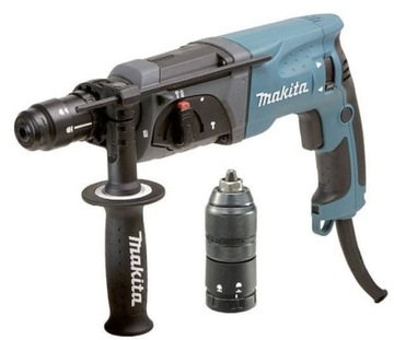 MŁOTOWIERTARKA MAKITA HR2470T WALIZKA SDS PLUS 780 DODATKOWA GŁOWICA