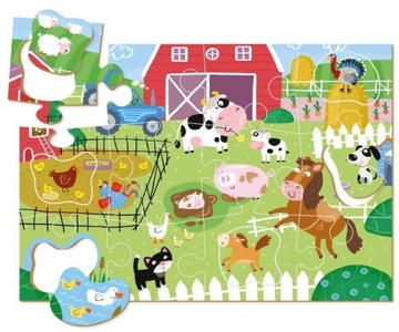 ПАЗЛ ДОДО СЕЛЬСКИЕ ЖИВОТНЫЕ 18 ЭЛЕМЕНТОВ