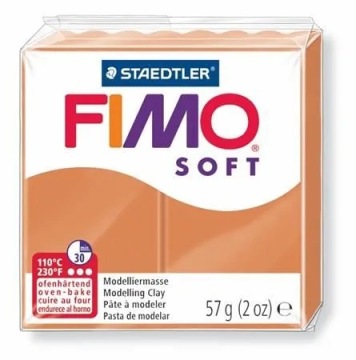 FIMO Soft 57г коньячная термореактивная масса
